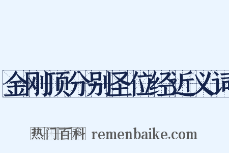 金刚顶分别圣位经近义词是什么意思的图片